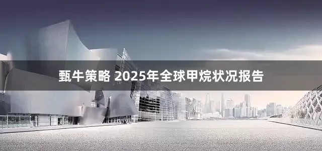 甄牛策略 2025年全球甲烷状况报告